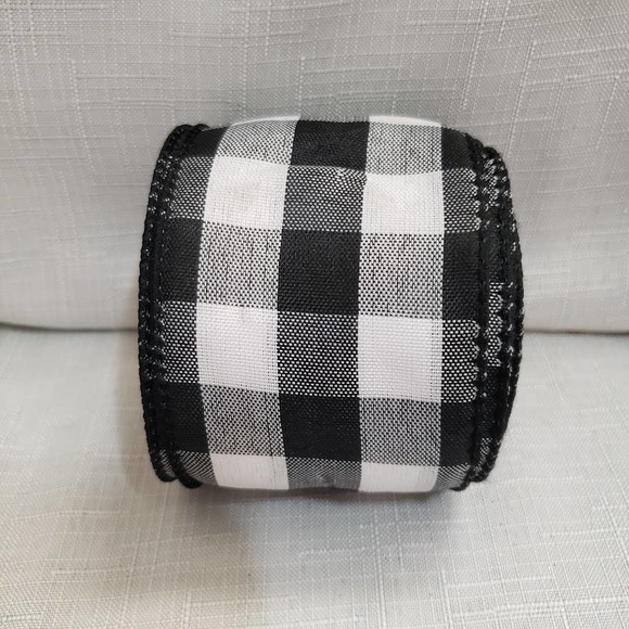 Rustic Burlap Wired Holiday Ribbon Bundle Lot of 3 spools, sizing 2.5" x 10 Yds - Picture 6 of 7